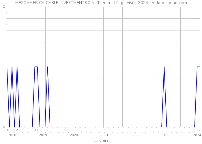 MESOAMERICA CABLE INVESTMENTS S.A. (Panama) Page visits 2024 