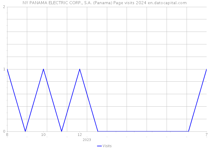 NY PANAMA ELECTRIC CORP., S.A. (Panama) Page visits 2024 