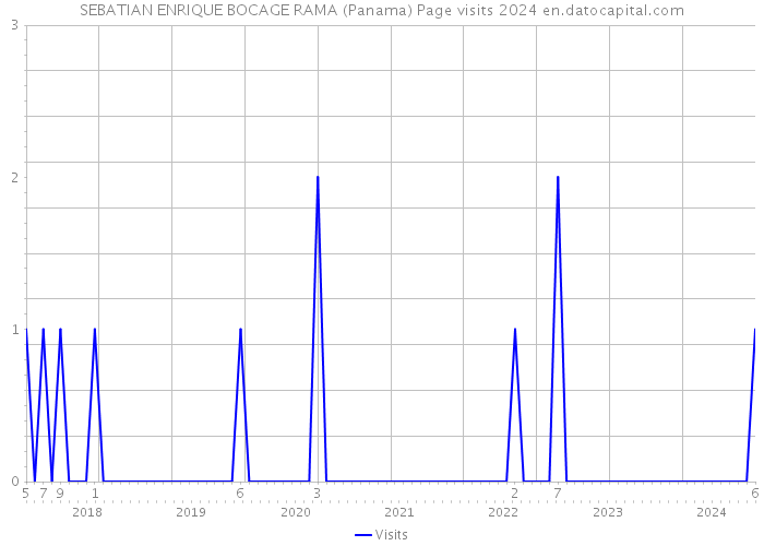 SEBATIAN ENRIQUE BOCAGE RAMA (Panama) Page visits 2024 