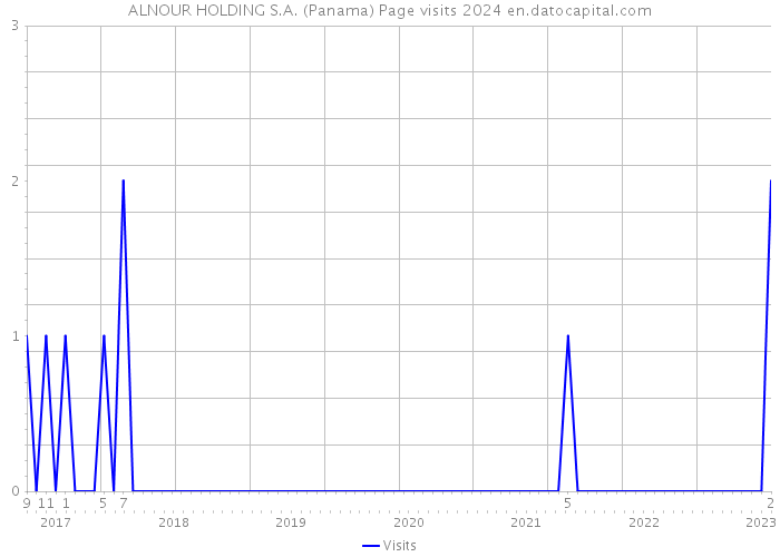 ALNOUR HOLDING S.A. (Panama) Page visits 2024 