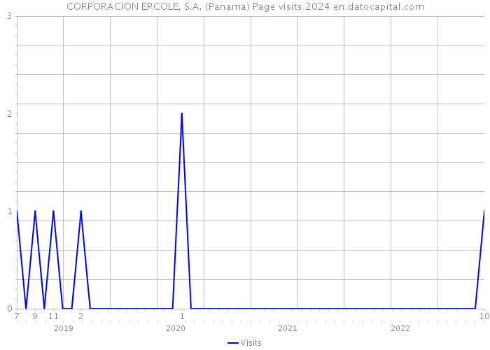 CORPORACION ERCOLE, S.A. (Panama) Page visits 2024 