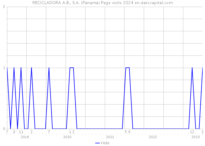 RECICLADORA A.B., S.A. (Panama) Page visits 2024 