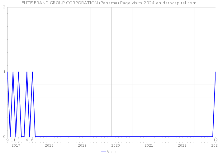 ELITE BRAND GROUP CORPORATION (Panama) Page visits 2024 