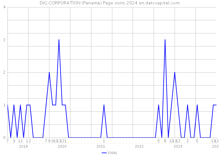 DIG CORPORATION (Panama) Page visits 2024 