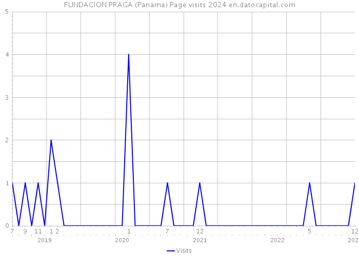 FUNDACION PRAGA (Panama) Page visits 2024 