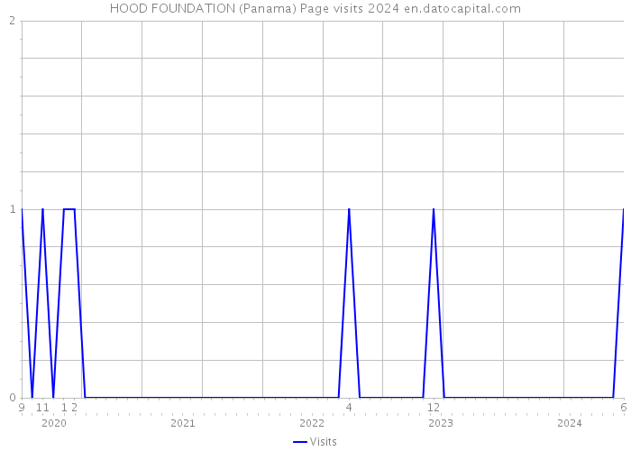 HOOD FOUNDATION (Panama) Page visits 2024 