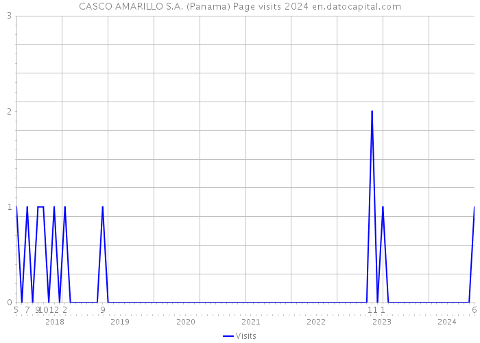 CASCO AMARILLO S.A. (Panama) Page visits 2024 