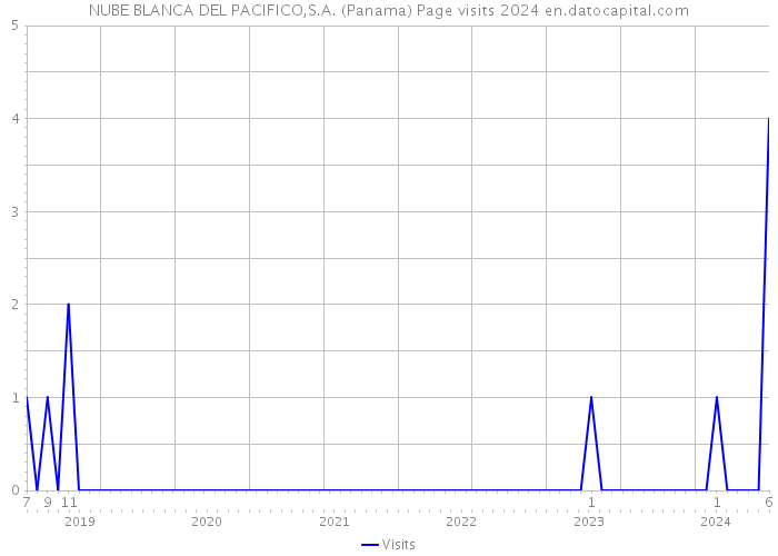 NUBE BLANCA DEL PACIFICO,S.A. (Panama) Page visits 2024 