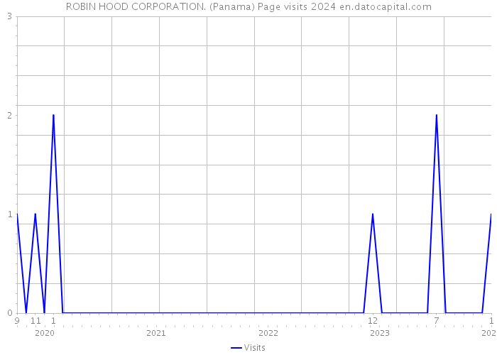 ROBIN HOOD CORPORATION. (Panama) Page visits 2024 