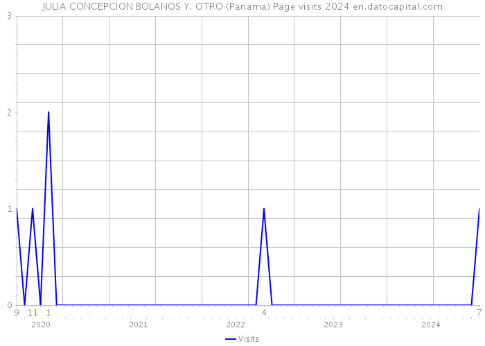 JULIA CONCEPCION BOLANOS Y. OTRO (Panama) Page visits 2024 