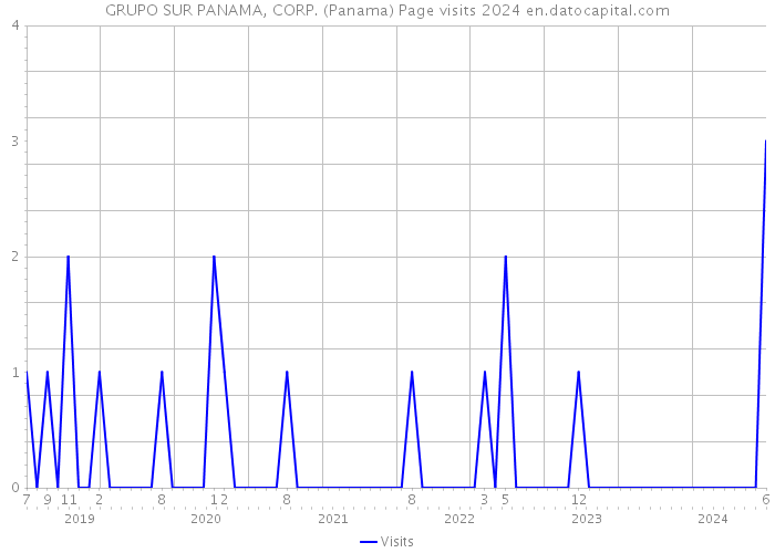 GRUPO SUR PANAMA, CORP. (Panama) Page visits 2024 