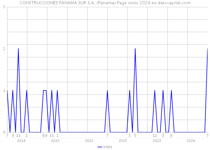 CONSTRUCCIONES PANAMA SUR S.A. (Panama) Page visits 2024 