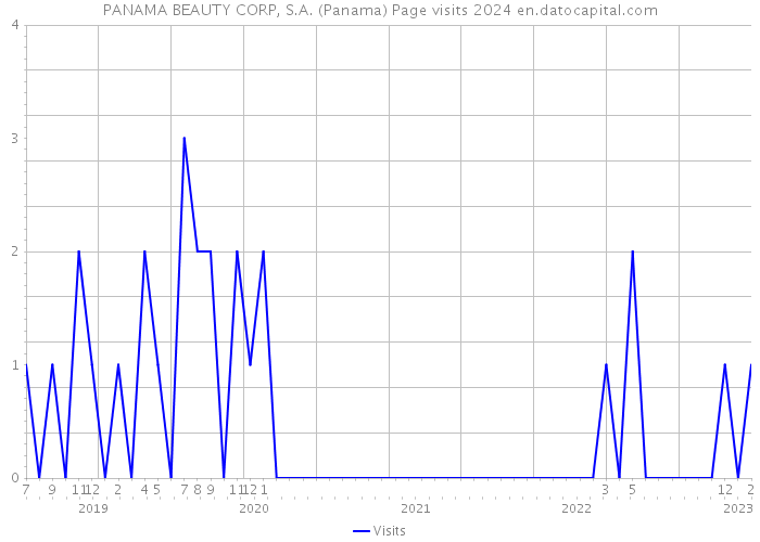 PANAMA BEAUTY CORP, S.A. (Panama) Page visits 2024 