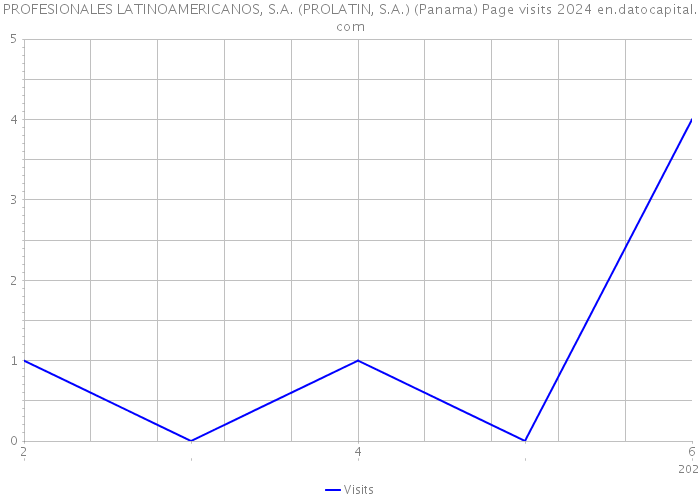 PROFESIONALES LATINOAMERICANOS, S.A. (PROLATIN, S.A.) (Panama) Page visits 2024 