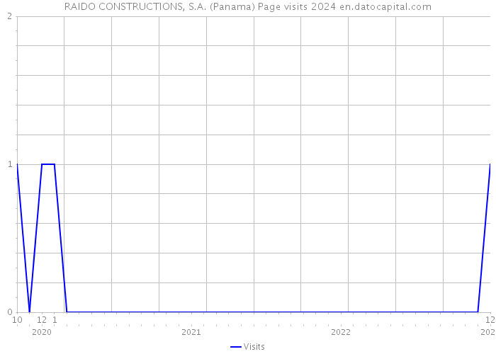 RAIDO CONSTRUCTIONS, S.A. (Panama) Page visits 2024 