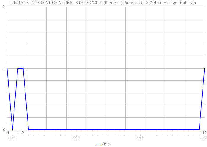 GRUPO 4 INTERNATIONAL REAL STATE CORP. (Panama) Page visits 2024 