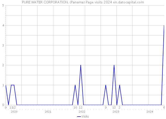 PURE WATER CORPORATION. (Panama) Page visits 2024 