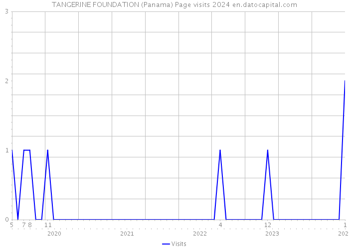 TANGERINE FOUNDATION (Panama) Page visits 2024 