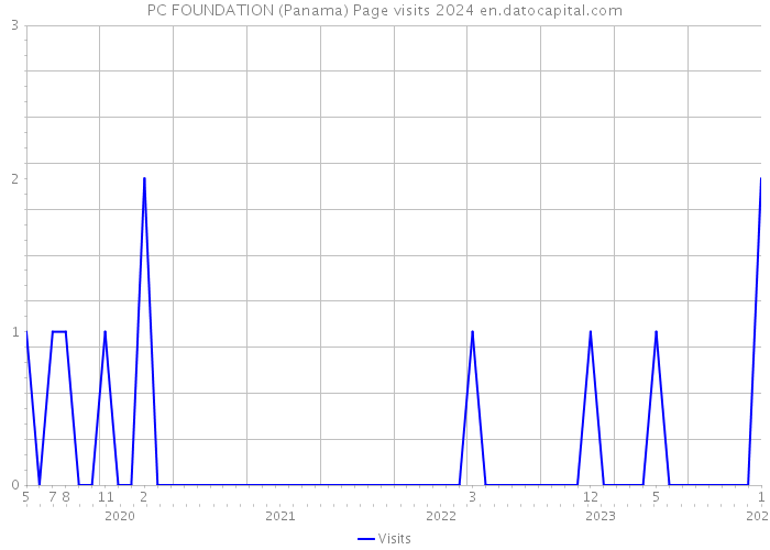 PC FOUNDATION (Panama) Page visits 2024 