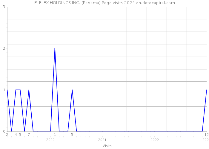 E-FLEX HOLDINGS INC. (Panama) Page visits 2024 
