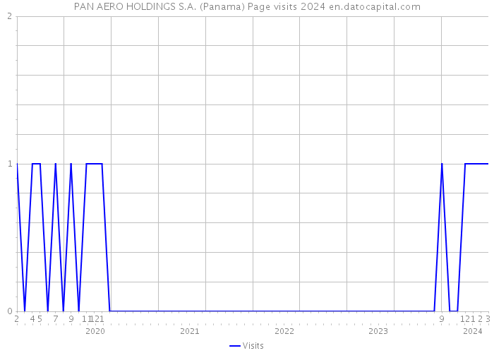 PAN AERO HOLDINGS S.A. (Panama) Page visits 2024 