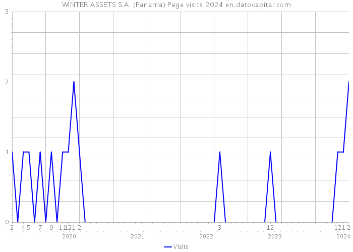 WINTER ASSETS S.A. (Panama) Page visits 2024 