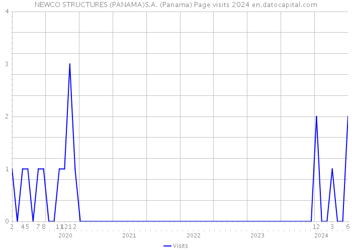 NEWCO STRUCTURES (PANAMA)S.A. (Panama) Page visits 2024 