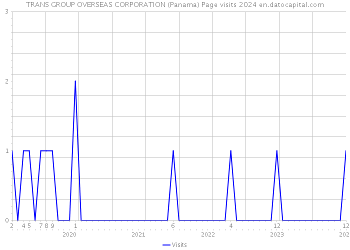 TRANS GROUP OVERSEAS CORPORATION (Panama) Page visits 2024 