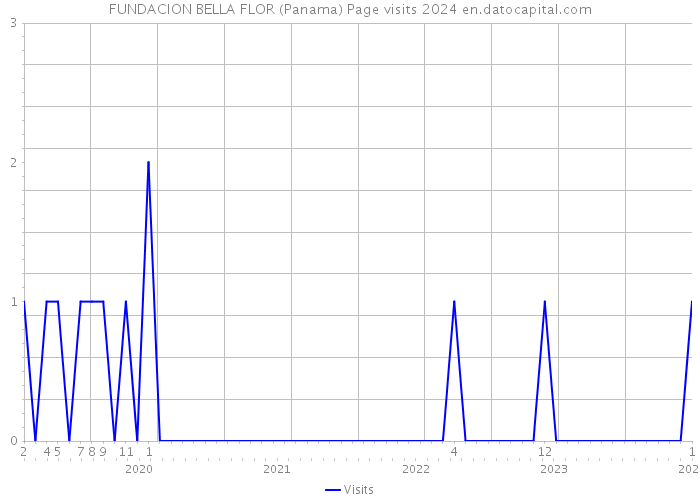 FUNDACION BELLA FLOR (Panama) Page visits 2024 