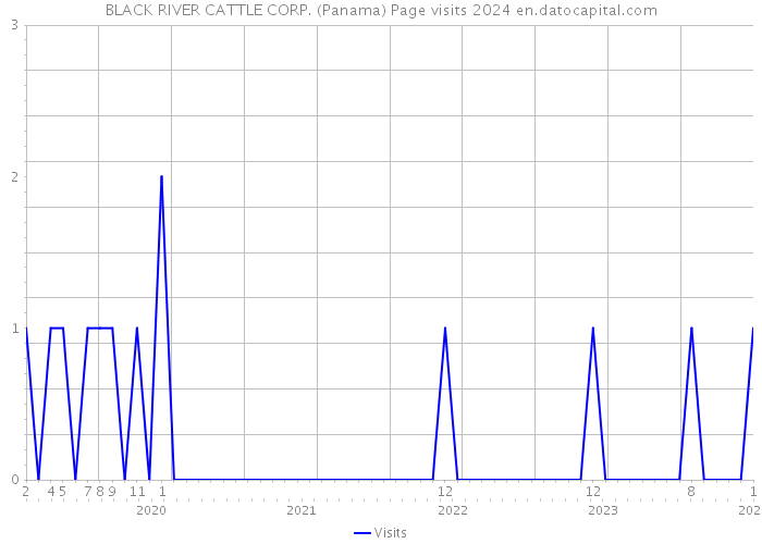 BLACK RIVER CATTLE CORP. (Panama) Page visits 2024 