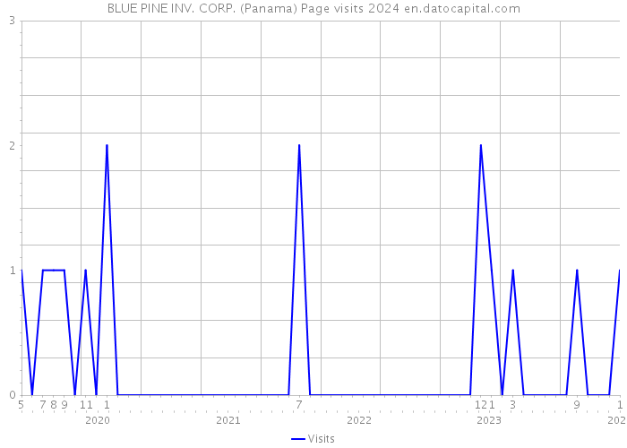 BLUE PINE INV. CORP. (Panama) Page visits 2024 
