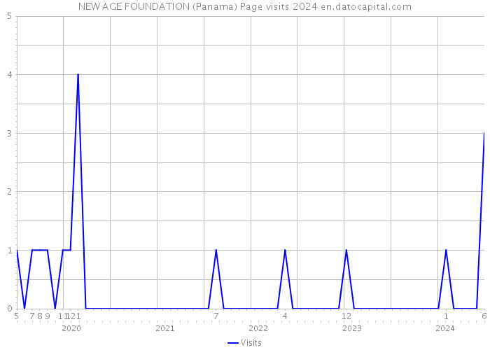 NEW AGE FOUNDATION (Panama) Page visits 2024 