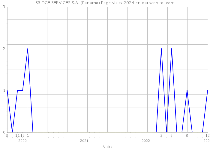 BRIDGE SERVICES S.A. (Panama) Page visits 2024 