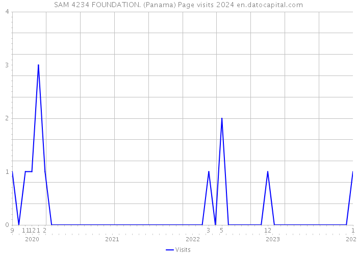 SAM 4234 FOUNDATION. (Panama) Page visits 2024 