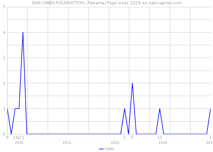 SAM OWEN FOUNDATION. (Panama) Page visits 2024 