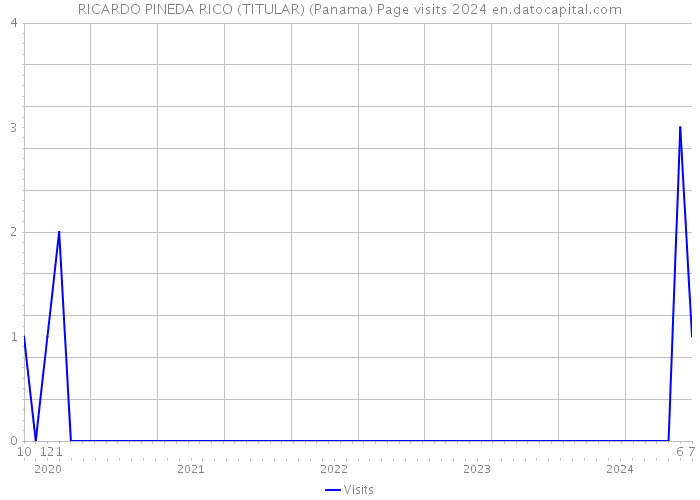 RICARDO PINEDA RICO (TITULAR) (Panama) Page visits 2024 
