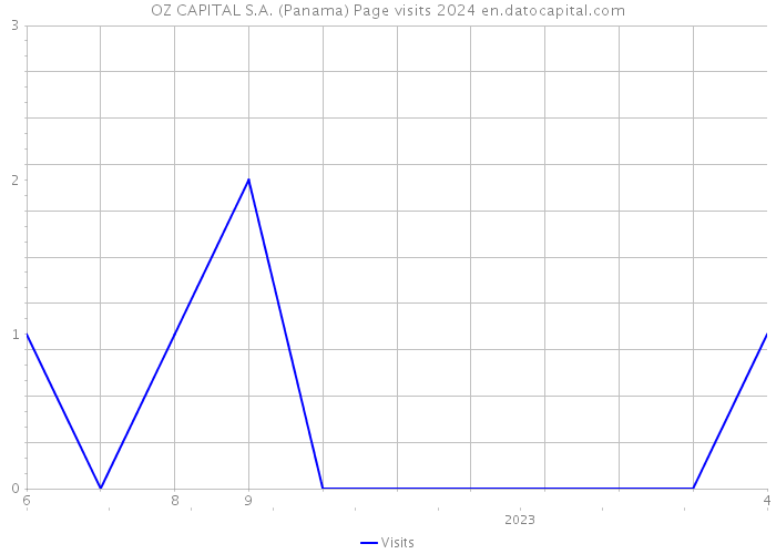 OZ CAPITAL S.A. (Panama) Page visits 2024 