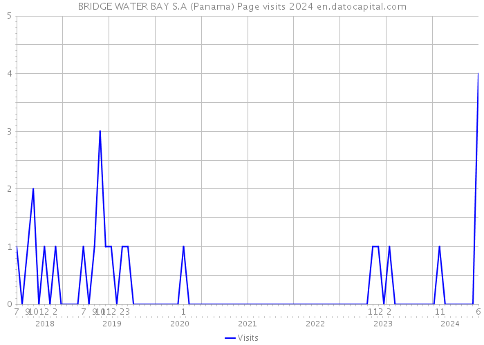 BRIDGE WATER BAY S.A (Panama) Page visits 2024 