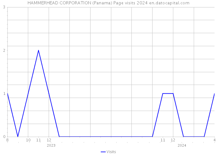 HAMMERHEAD CORPORATION (Panama) Page visits 2024 