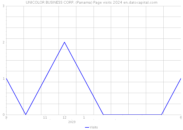 UNICOLOR BUSINESS CORP. (Panama) Page visits 2024 