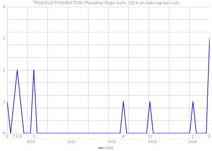 TRIANGLE FOUNDATION (Panama) Page visits 2024 
