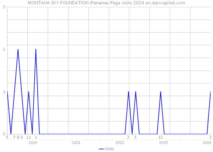 MONTANA SKY FOUNDATION (Panama) Page visits 2024 