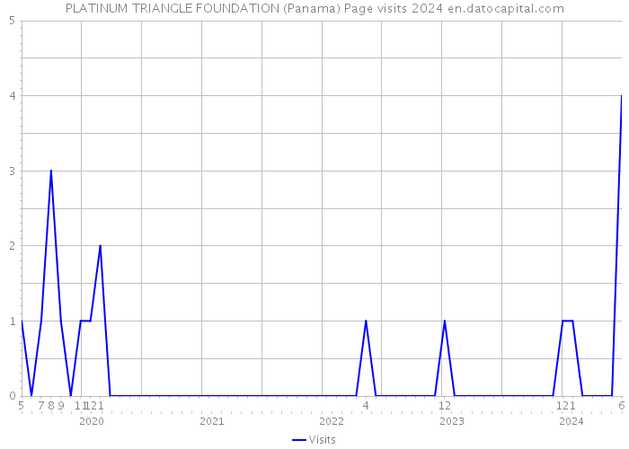 PLATINUM TRIANGLE FOUNDATION (Panama) Page visits 2024 