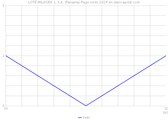 LOTE MILAGRA 1, S.A. (Panama) Page visits 2024 