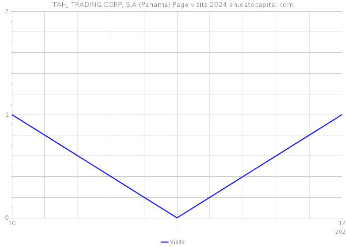TAHJ TRADING CORP, S.A (Panama) Page visits 2024 