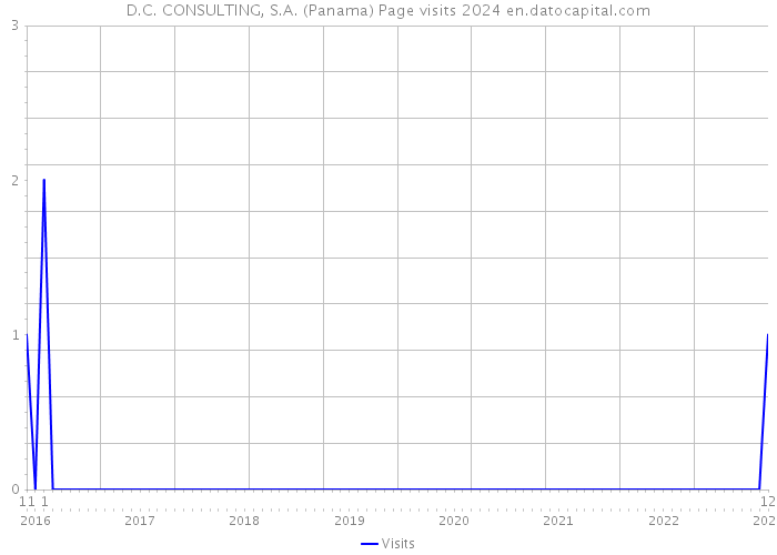 D.C. CONSULTING, S.A. (Panama) Page visits 2024 