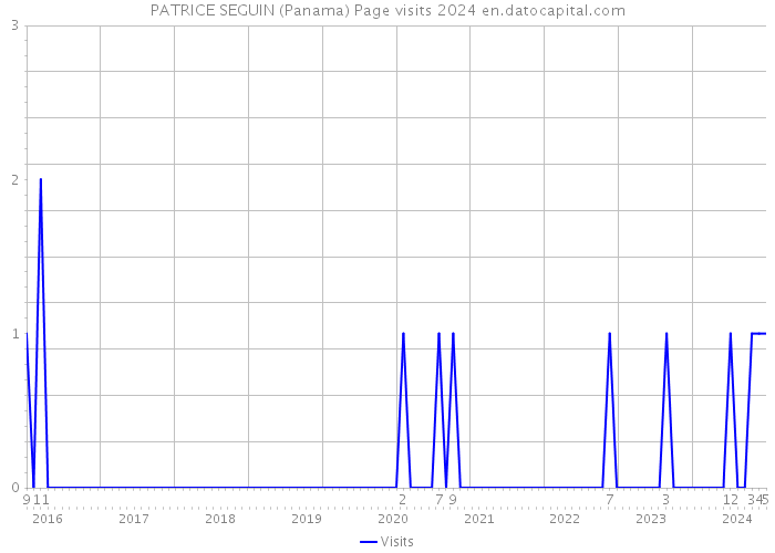 PATRICE SEGUIN (Panama) Page visits 2024 