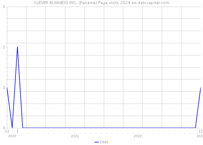 CLEVER BUSINESS INC. (Panama) Page visits 2024 