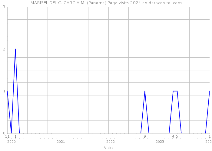 MARISEL DEL C. GARCIA M. (Panama) Page visits 2024 