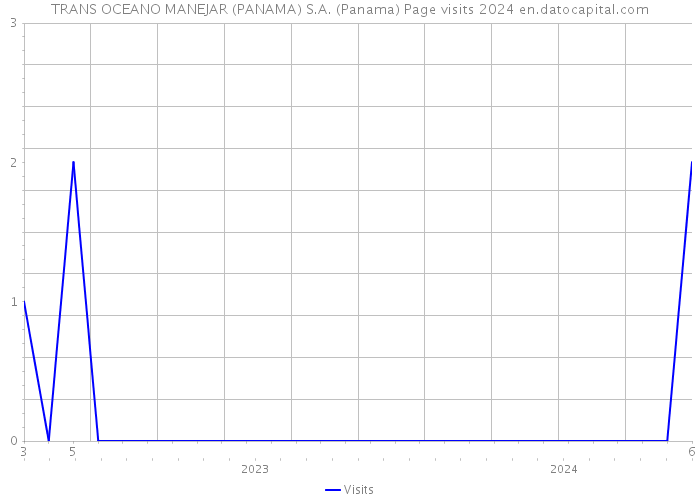 TRANS OCEANO MANEJAR (PANAMA) S.A. (Panama) Page visits 2024 